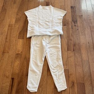 Frank & Eileen Cream Relaxed Top and Jogger Set